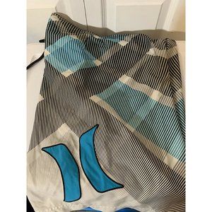 Hurley Men’s Blue Multi Color Board Shorts Sz 34 rare athletic Surf‎